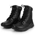 Venta caliente de cuero negro de policía de combate botas militares Tactical Boots (2010)